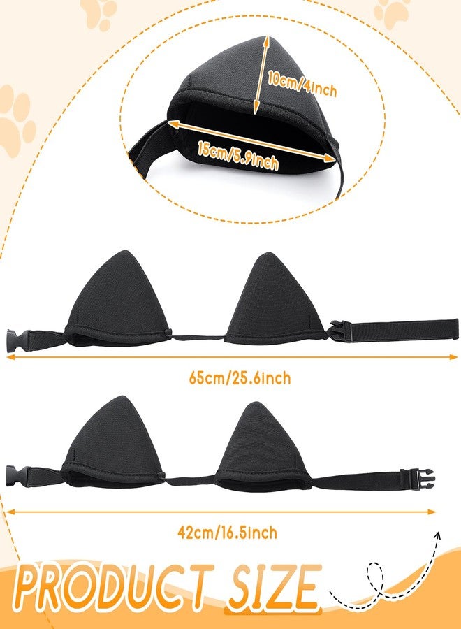 SilTriangle Dog Ear Muffs for Noise Protection, Noise Cancelling Ear Covers, Dog Headphones, Waterproof Doggie Ears Plug for Drying, Bathing, Keep Bugs and Water Out, Quiet Ears from Thunder Firework Weeder - Image 2